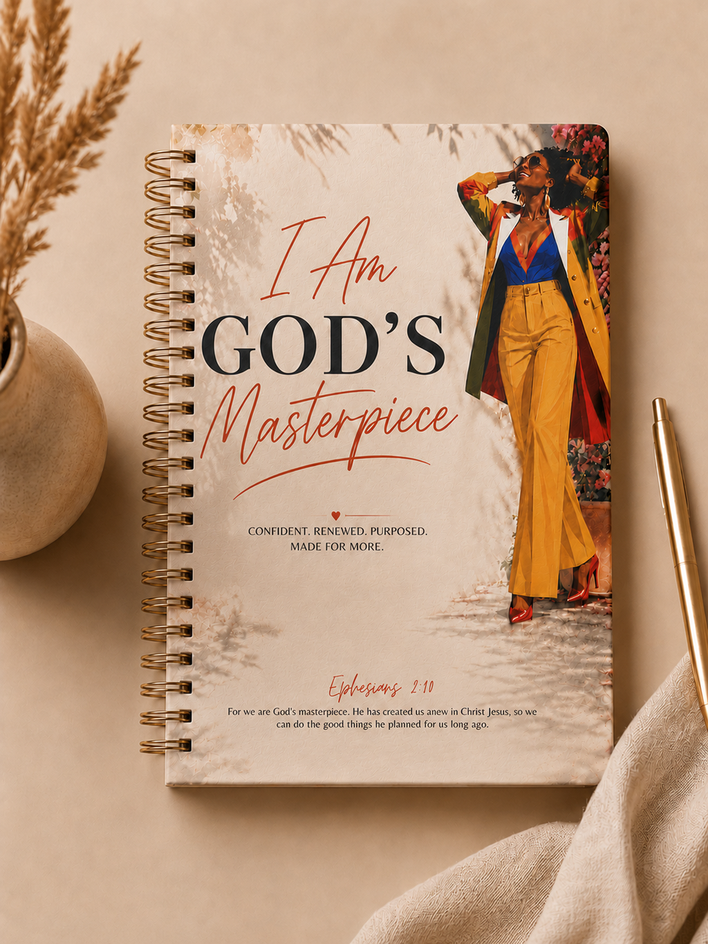 I Am God's Masterpiece  A 60 Day Guided Faith and Wellness Journal